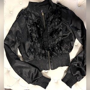 Satin Crop Jacket